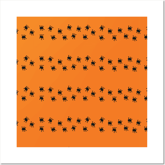 Halloween Spider Stripes Wall Art by Sandra Hutter Designs